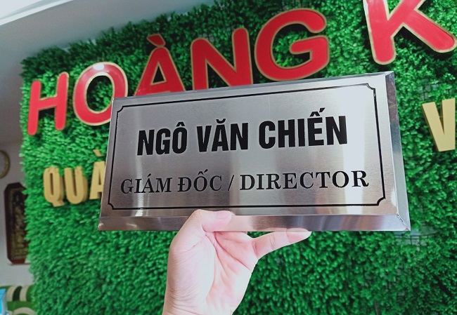 Mẫu biển tên phòng làm việc đẹp