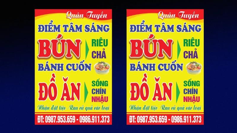 Biển Quảng Cáo Ăn Sáng