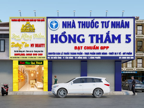 Mẫu bảng hiệu quầy thuốc