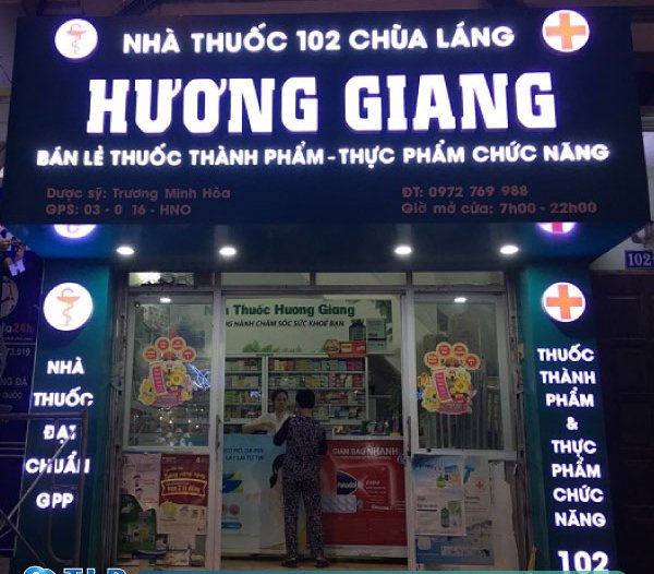 Mẫu bảng hiệu quầy thuốc