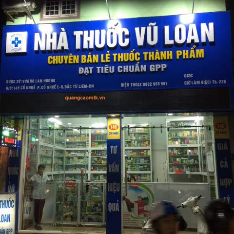 Mẫu bảng hiệu quầy thuốc