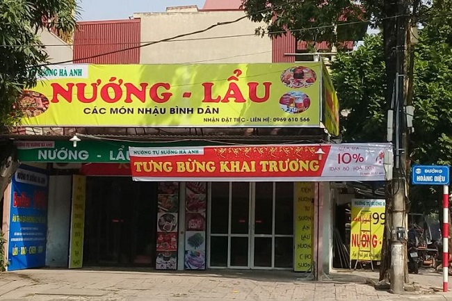 Biển quảng cáo đồ nướng