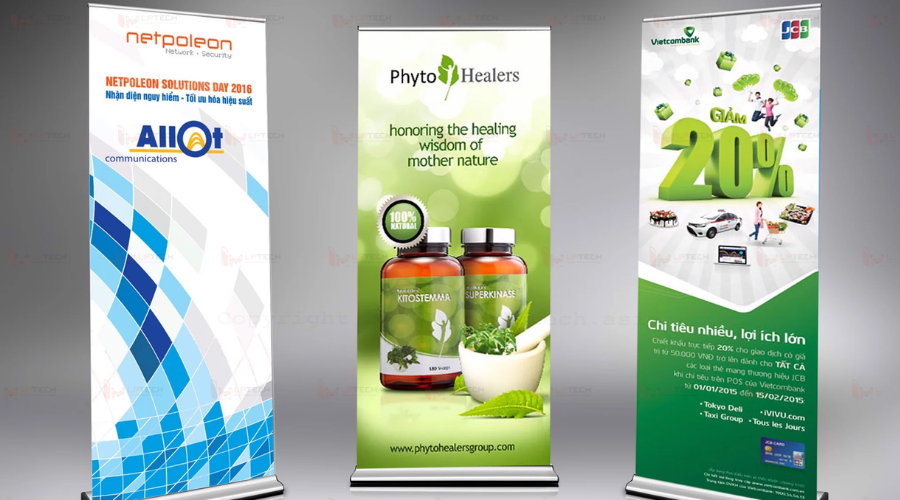 Thi công standee quảng cáo