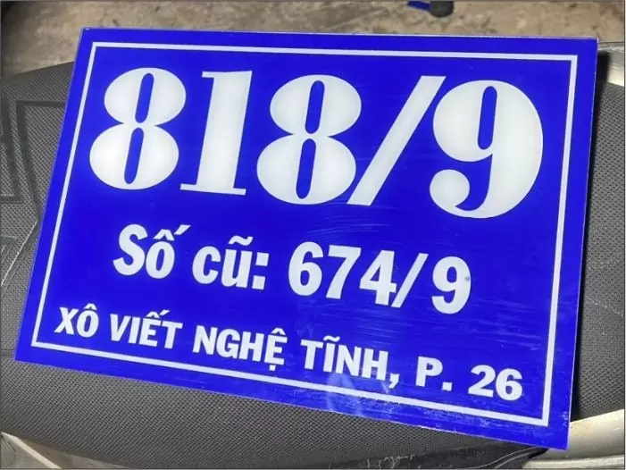 Thi công biển số nhà tại TP.HCM