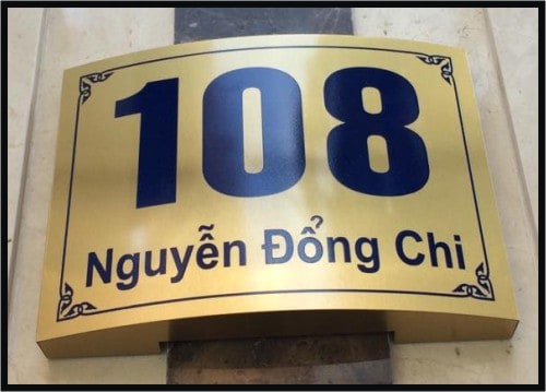 Thiết kế biển số nhà tại TP.HCM
