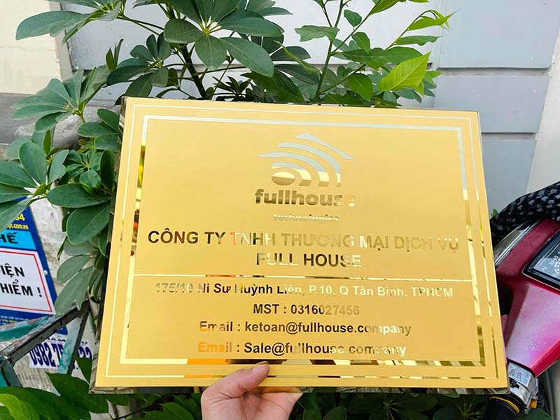Thiết kế biển số nhà tại TP.HCM
