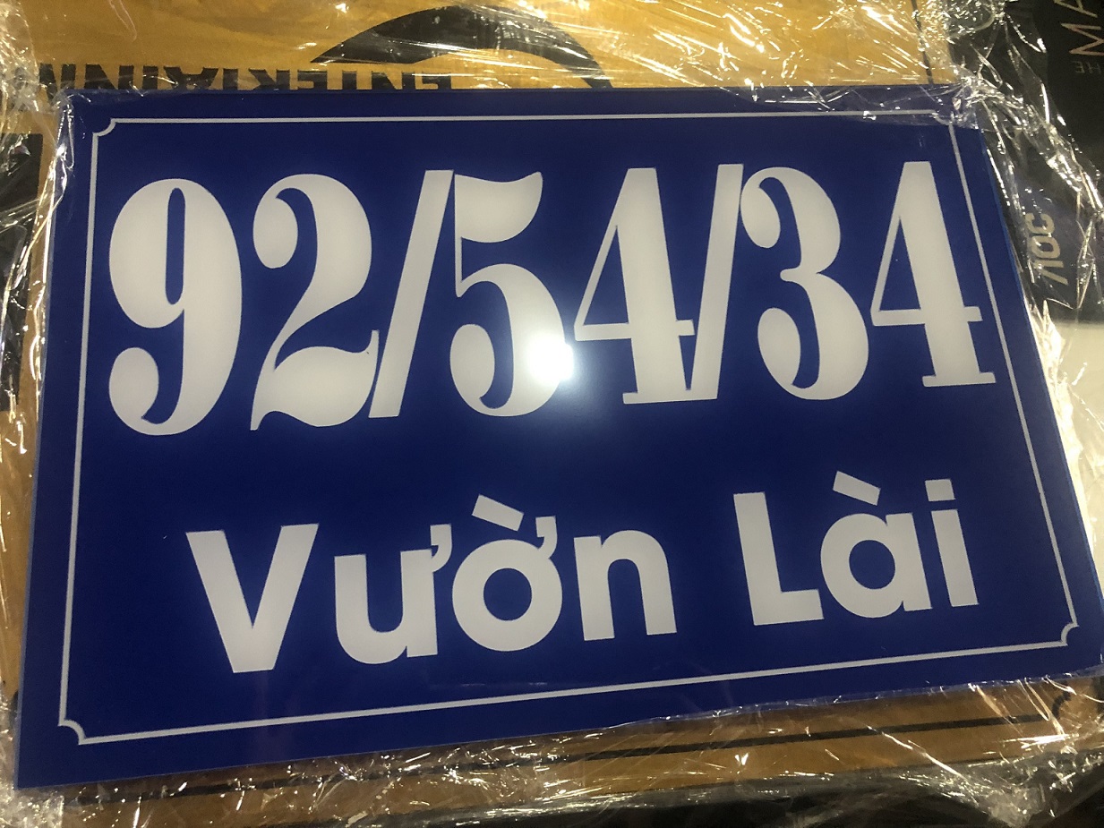 Thi công biển số nhà trọn gói tại TP.HCM