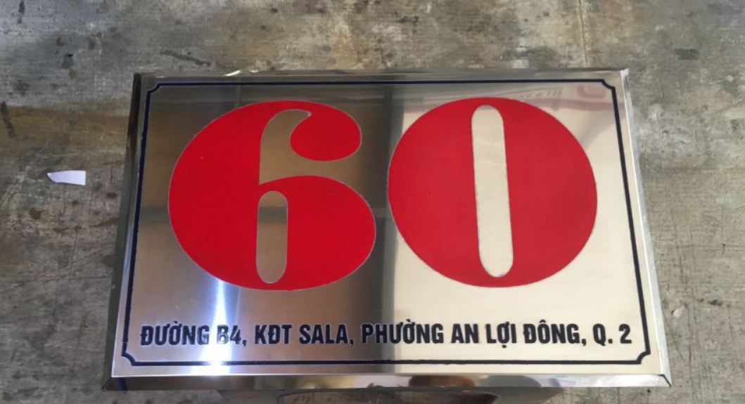 Thi công biển số nhà trọn gói tại TP.HCM