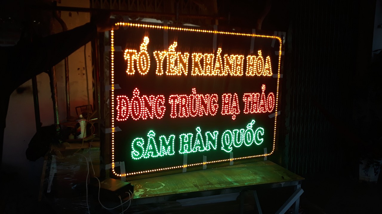 Làm bảng hiệu đèn LED giá rẻ tại TP.HCM