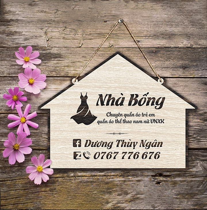 Bảng hiệu khắc gỗ đẹp
