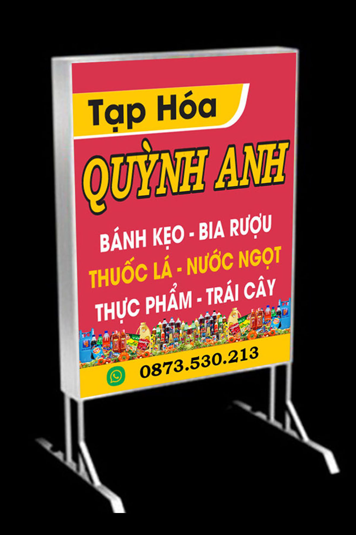 Bảng hiệu hộp đèn đứng
