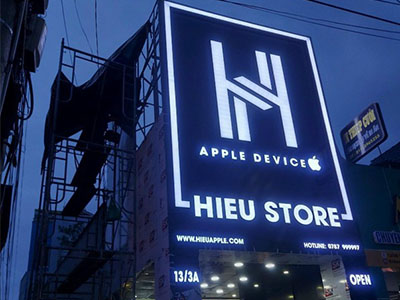 Mẫu bảng hiệu chữ nổi có đèn