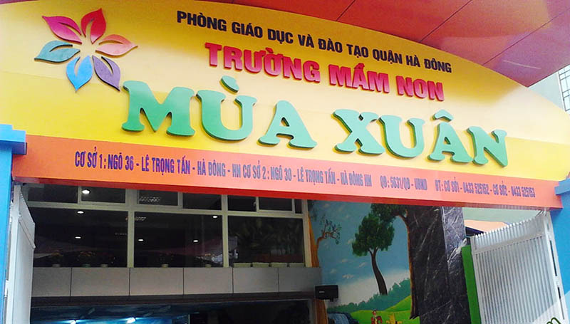 Mẫu bảng hiệu trường học