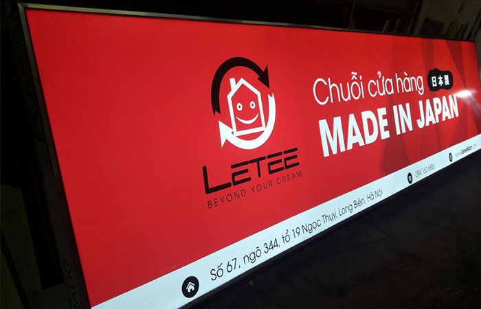 Bảng Hiệu Hộp Đèn Căng Bạt