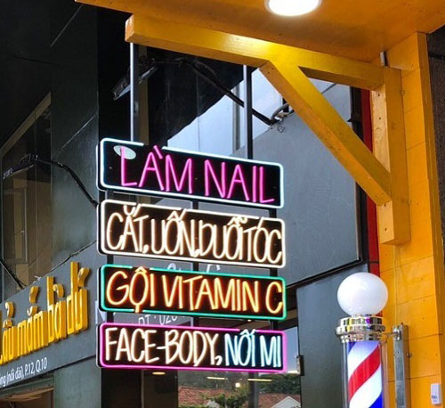 Mẫu Bảng Hiệu Hộp Đèn Neon