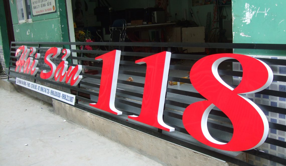 Làm biển hiệu chữ nổi