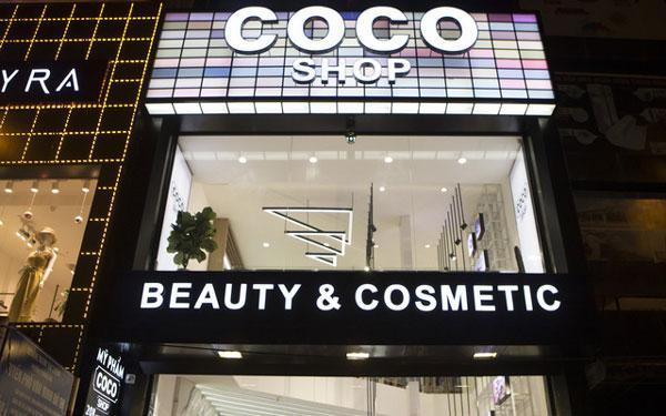 Thiết kế bảng hiệu shop mỹ phẩm