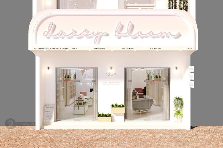 Thiết kế bảng hiệu shop mỹ phẩm
