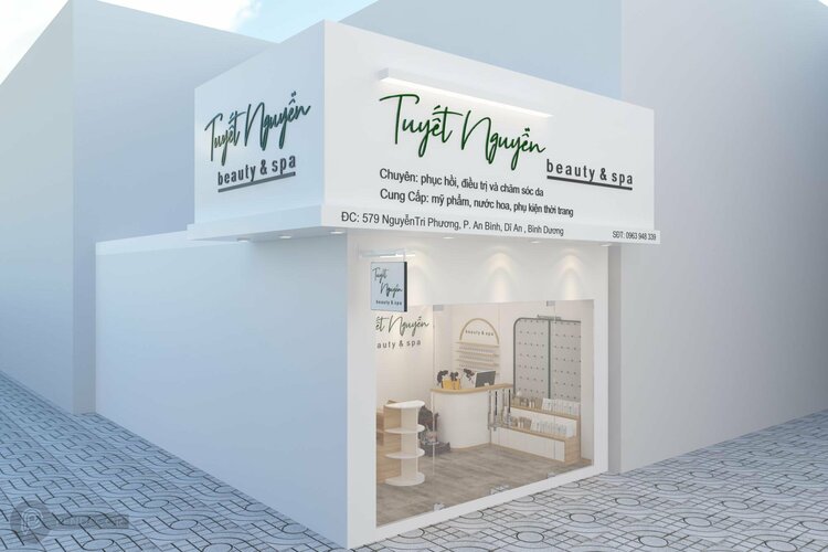 Thiết kế bảng hiệu shop mỹ phẩm