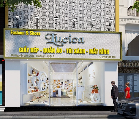 Thiết kế bảng hiệu shop quần áo