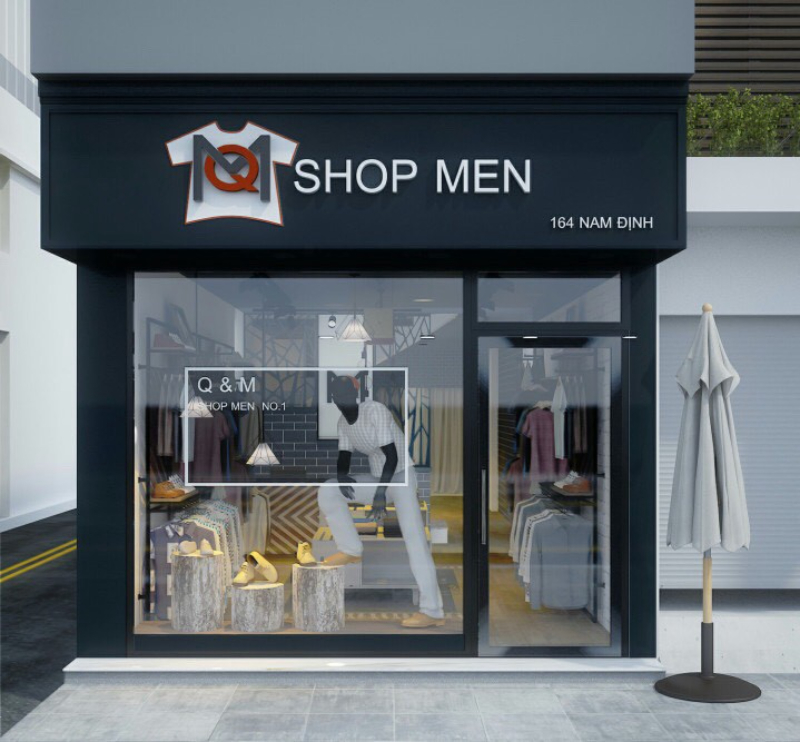 Thiết kế bảng hiệu shop quần áo
