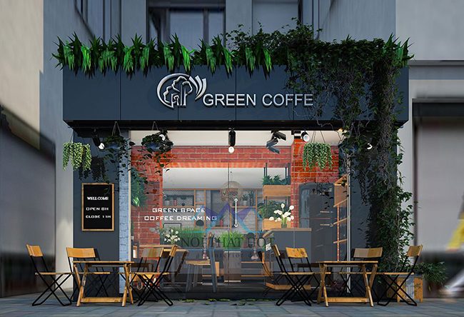 Thiết kế bảng hiệu quán cafe