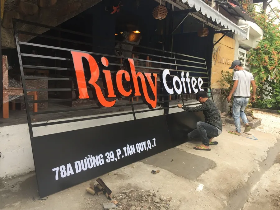 Bảng hiệu quán cafe đẹp