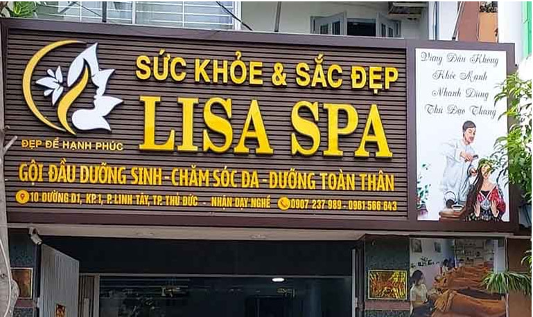 Biển quảng cáo alu chữ nổi