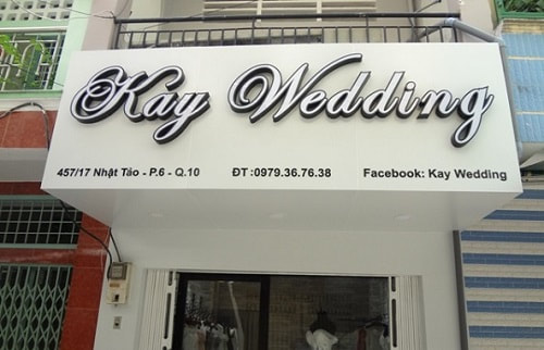 Biển quảng cáo alu chữ nổi