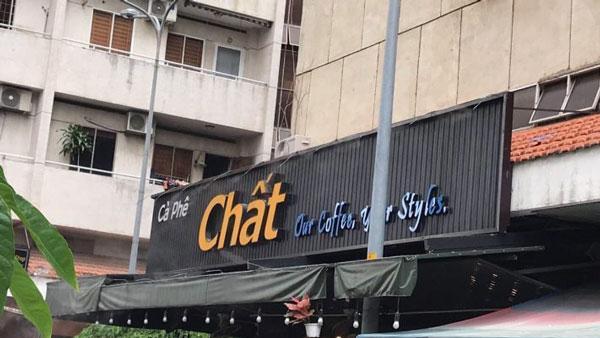 Thi công biển hiệu bằng tôn