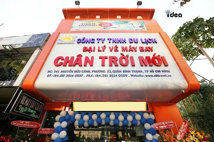 Thiết kế bảng hiệu alu chữ nổi