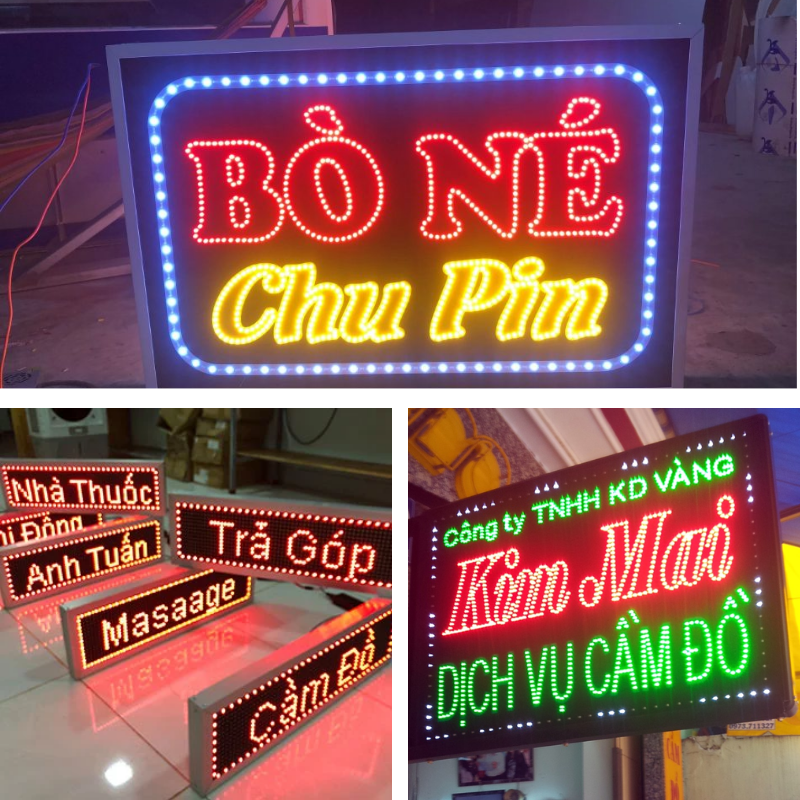 Thiết kế bảng chữ đèn LED