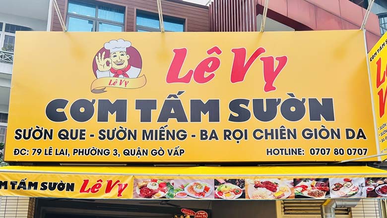 Thiết kế biển hiệu quán ăn TP.HCM