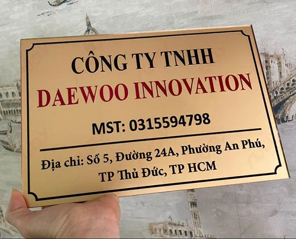 Thi công biển inox công ty chuyên nghiệp tại TP.HCM