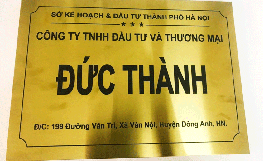 Thi công biển inox công ty chuyên nghiệp tại TP.HCM