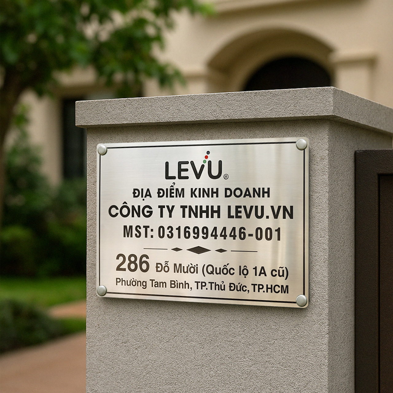 Thi công biển inox công ty chuyên nghiệp tại TP.HCM