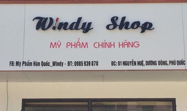 Thiết kế biển hiệu mỹ phẩm chuyên nghiệp
