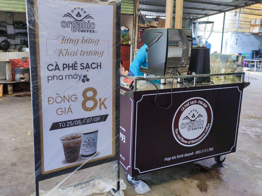 Thiết kế biển quảng cáo cà phê