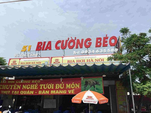 Thi công biển hiệu quán bia chuyên nghiệp