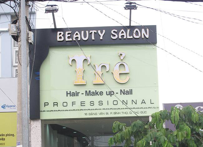 Thi công bảng hiệu đứng 2 mặt