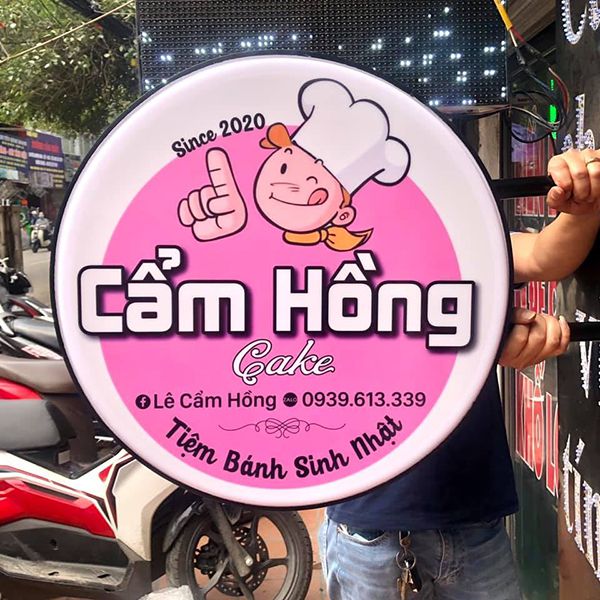Thiết kế bảng hiệu đứng 2 mặt