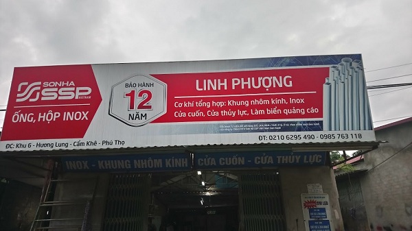 Mẫu bảng hiệu cơ khí đẹp