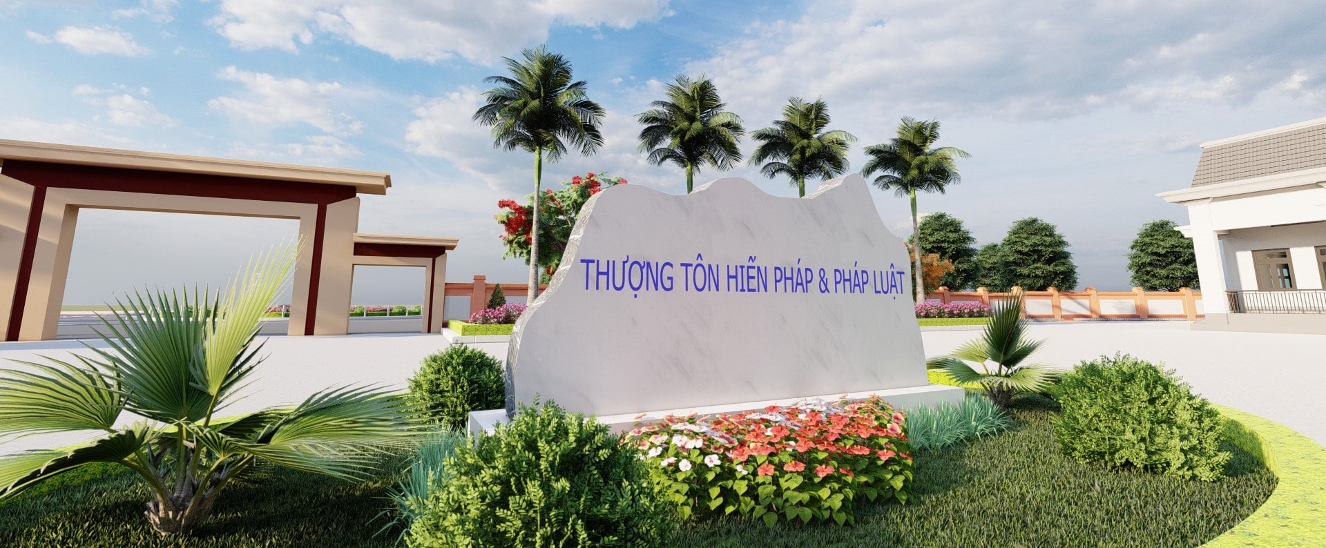 Thi công bảng hiệu công ty bằng đá