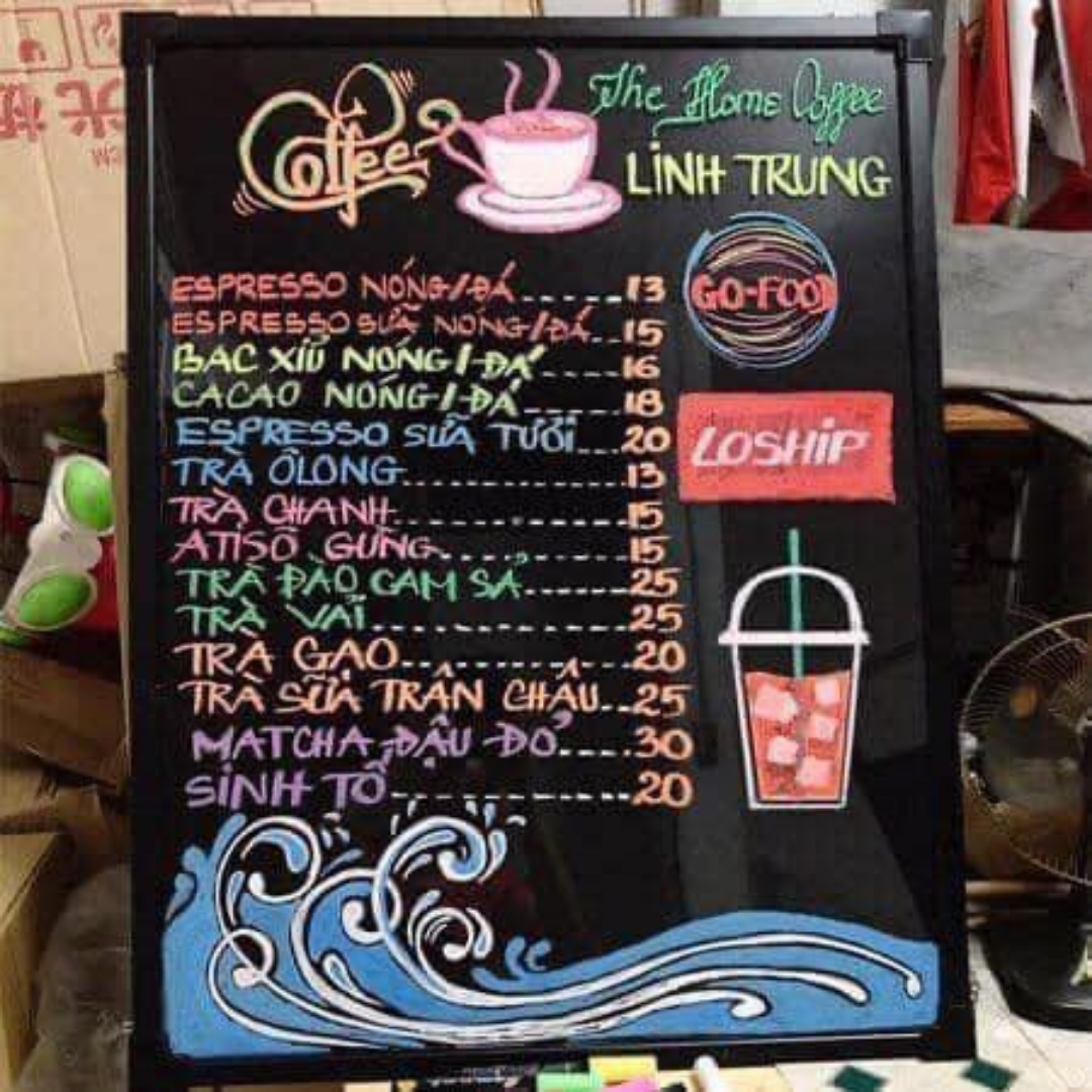 Thi công bảng menu LED