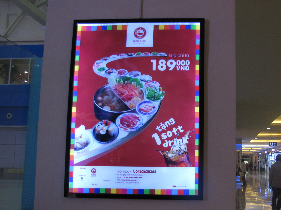 Thi công bảng menu LED