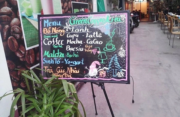 Thiết kế bảng menu LED