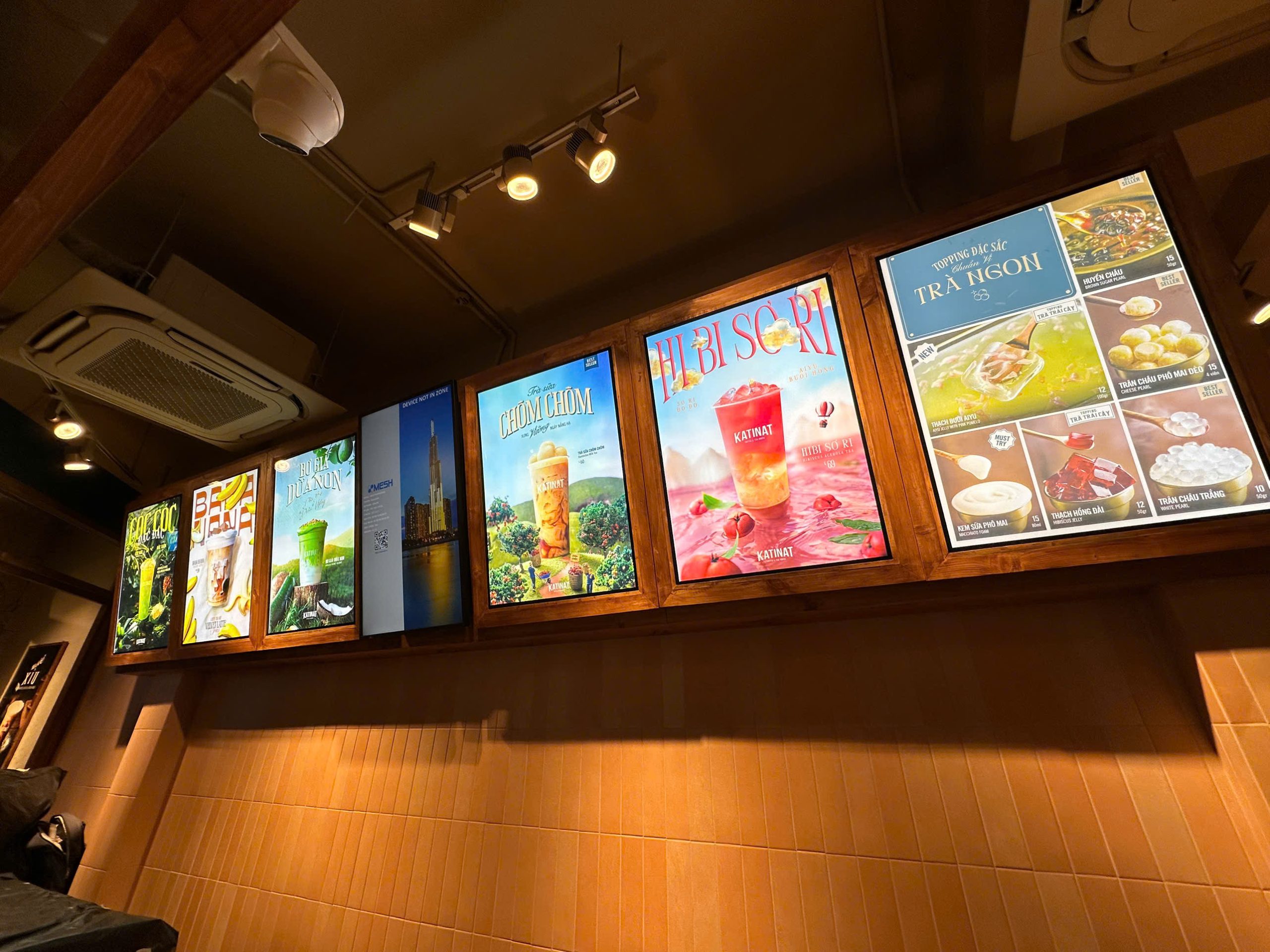 Thiết kế bảng menu LED