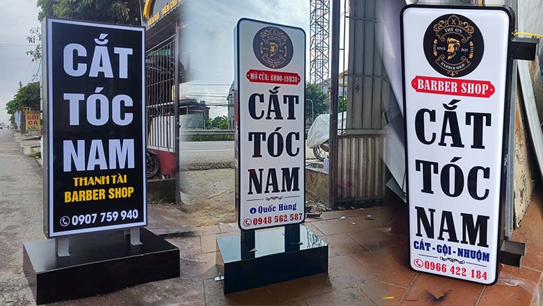Thi Công Bảng Hiệu Hộp Đèn Đứng