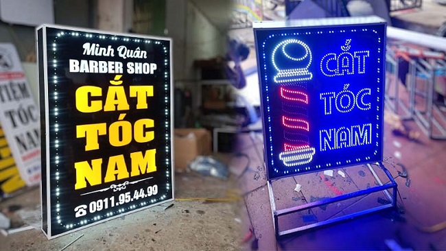 Thi Công Bảng Hiệu Hộp Đèn Đứng