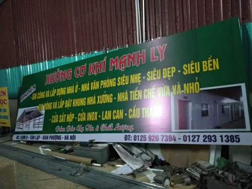 Biển Quảng Cáo Xưởng Cơ Khí